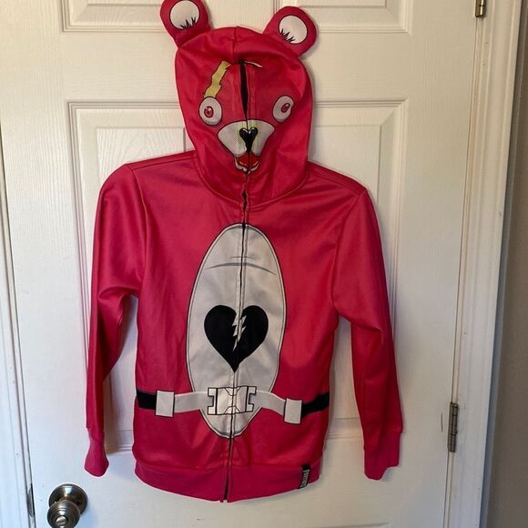 Fortnite Cuddle Team leader Zip Up- pink bear- size medium - Picture 3 of 14